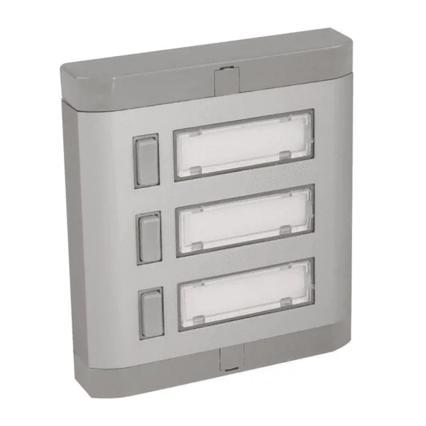 Şark Işıklı Zil Butonları 3'lü Işıklı Alüminyum Zil Butonu