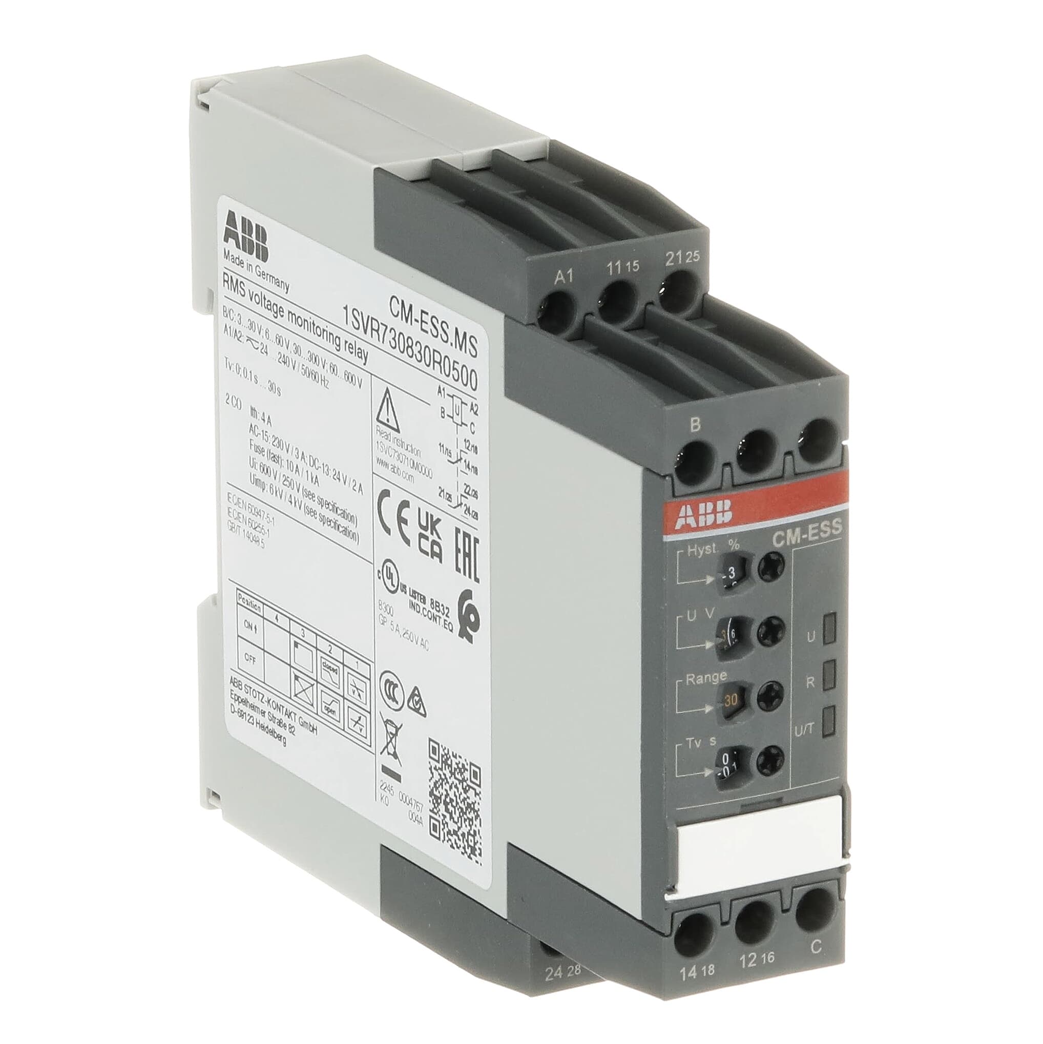 ABB Cm-ess.ms Aşırı/düşük Ger.rölesi 24-240VAC/dc