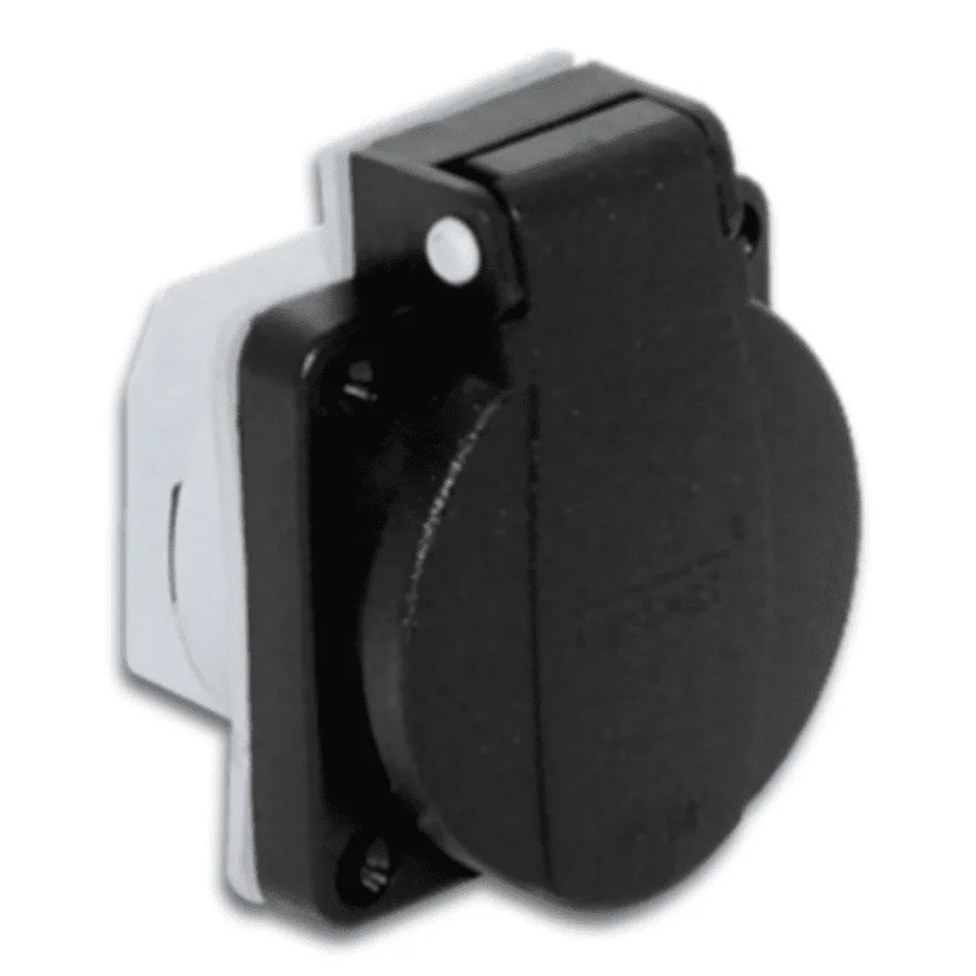 Tp Electric Pano Prizi (16A) Siyah 1X16 Tp Electric Pano Prizi (16A) Siyah 1X16