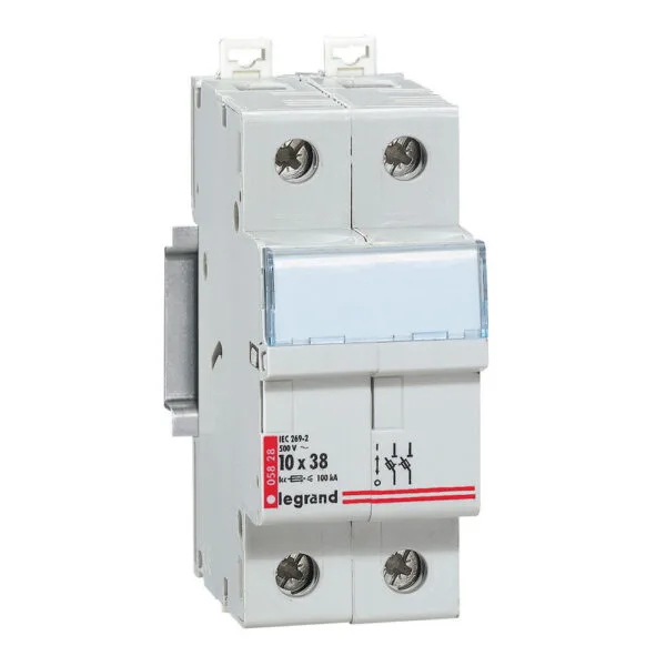 Legrand 005828 Kartuş sigorta yuvası 2P (10X38 kartuşlar için)