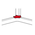 Legrand 010763 Geliştirilebilir DLP gulot için açılı T dirsek