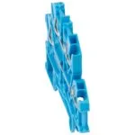 Legrand 037207 Viking3 4kablo - 2 katlı yay bağlantılı anma kesit alanı 4mm² Mavi