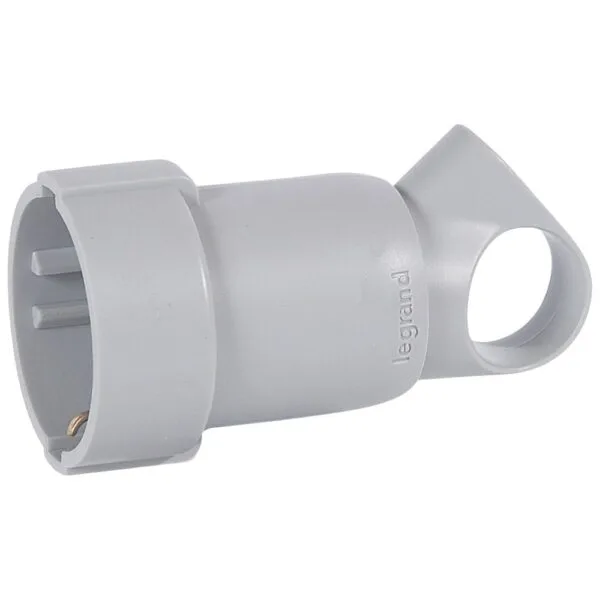 Legrand 050325 Dişi Fiş - Plastik Gri 2P+T 16 A