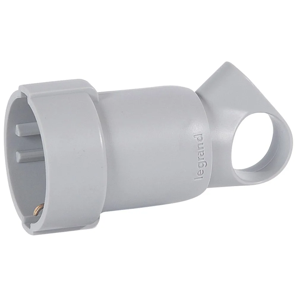 050325-LEGRAND Legrand 050325 Dişi Fiş - Plastik Gri 2P+T 16 A