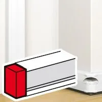 075613_pw_134894 Legrand 075613 50x130mm kaidesiz montaj gulot için Sonlandırma Kapağı