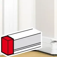 Legrand 075616 50x180mm kaidesiz montaj gulot için Sonlandırma Kapağı