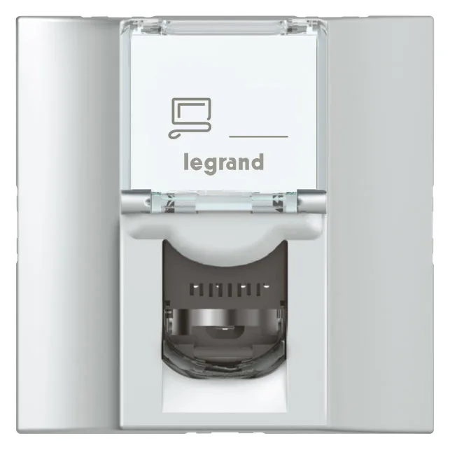078629-LEGRAND Legrand 078629 Çift Taraflı RJ45 Girişli CAT6A STP, Alüminyum
