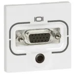 Legrand 078774 Sistem Armada Dişi HD15 priz + 3.5mm jack çıkışı 2modül - Beyaz