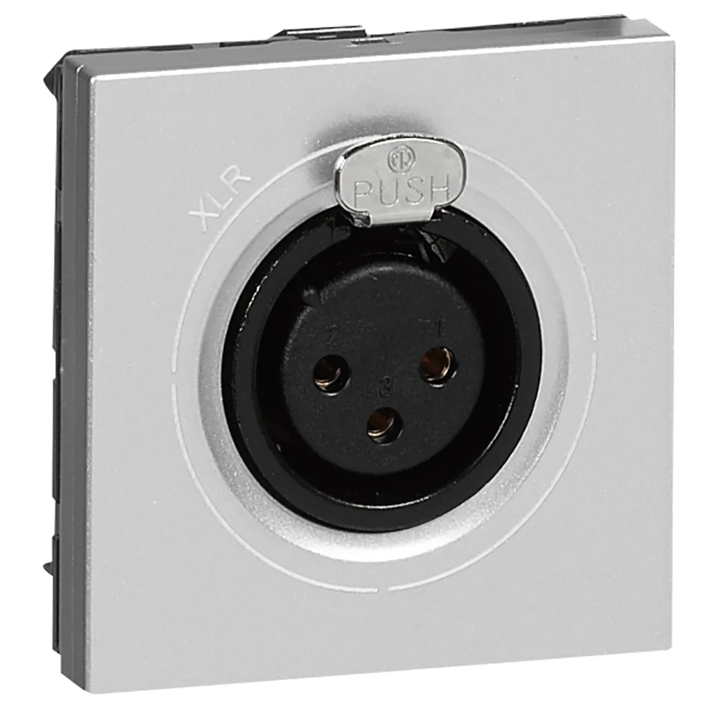 079255-LEGRAND-1000 Legrand 079255 Sistem Armada Xlr 3KUTUP Dişi Neutrik Priz - Alüminyum -2MODüL