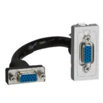 Legrand 079377 Sistem Armada HD15 önceden sonlandırılmış priz, 1 modül, alüminyum