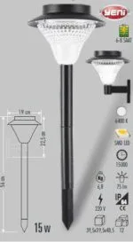 Cata Ct-7314 15w Solar Led Aplik Beyaz Işık