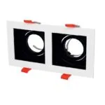 Cata CT-5227 Pars Kare Spot İkili Beyaz+Siyah