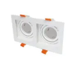 Cata CT-5237 2'li Pars Kare Spot Beyaz Kasa