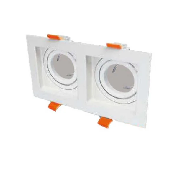 Cata CT-5237 2'li Pars Kare Spot Beyaz Kasa