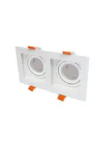 Cata CT-5237 2'li Pars Kare Spot Beyaz Kasa