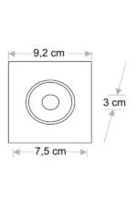 Cata CT-5053 Jaguar Kare Spot Siyah-Platin Boş Kasa