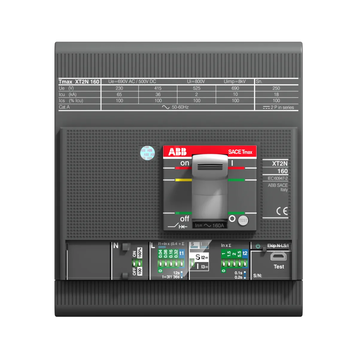 ABB 1SDA067838R1 ABB 1SDA067838R1 - XT2S 160 Ekip Dip Ls/ı In=160a 4PFF Inn=100%