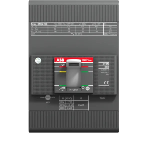ABB XT3S 250A 50KA 3P Termik Manyetik Sabit Tip Şalter 1SDA068221R1