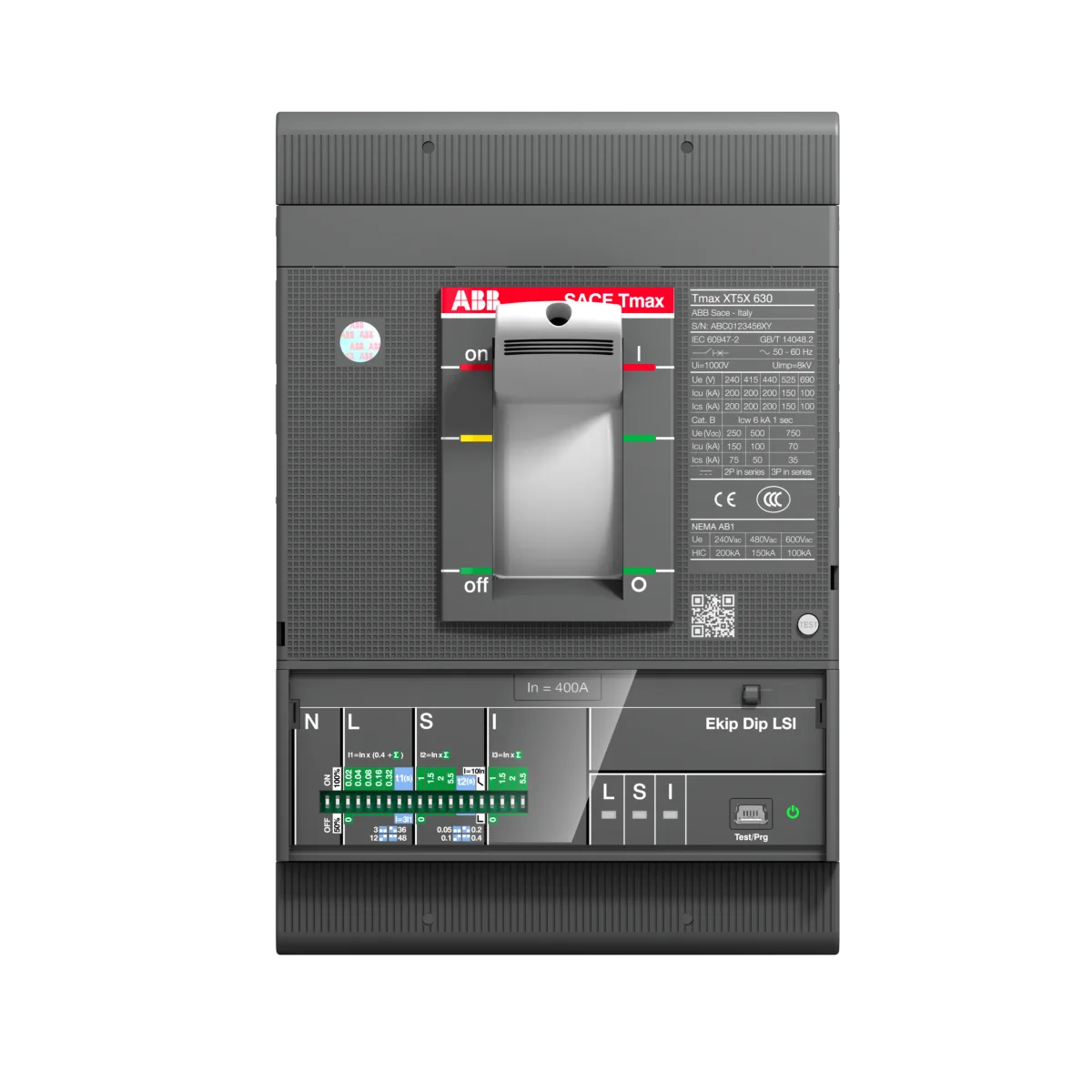 1SDA100439R1.png ABB XT5S 630A 50KA 3P PR221DS-I Sabit Tip Şalter 1SDA100439R1