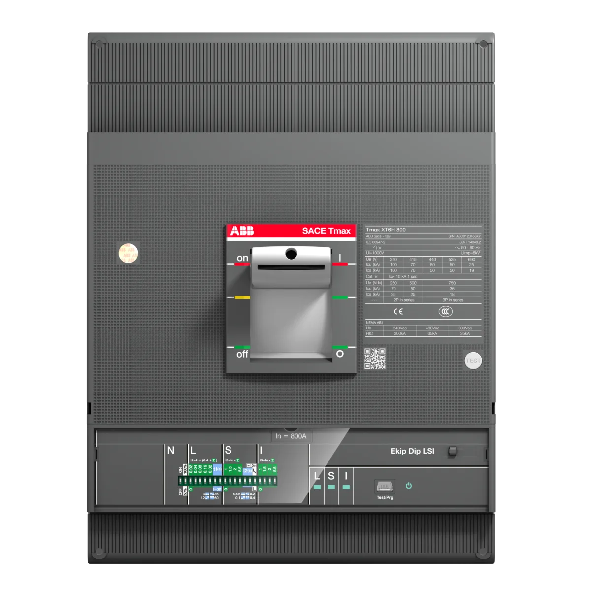 1SDA100720R1.png ABB XT6N 1000A 36KA 3P PR221DS-LS/ı Sabit Tip Şalter 1SDA100720R1