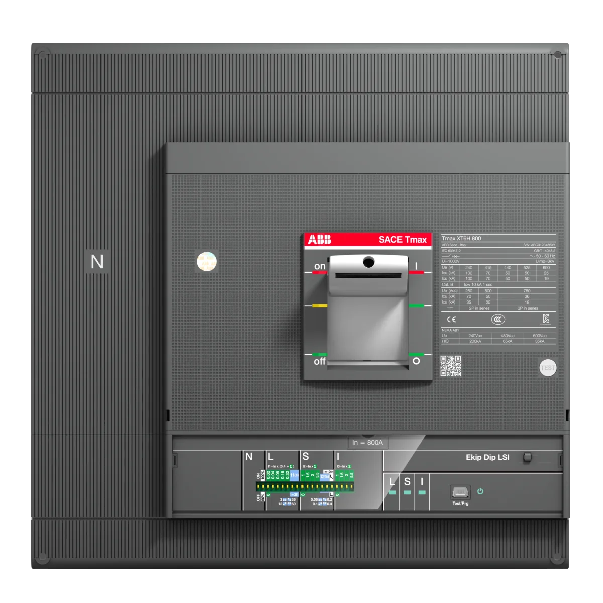 1SDA100733R1.png ABB XT6N 1000A 36KA 4P PR221DS-LS/ı Sabit Tip Şalter 1SDA100733R1