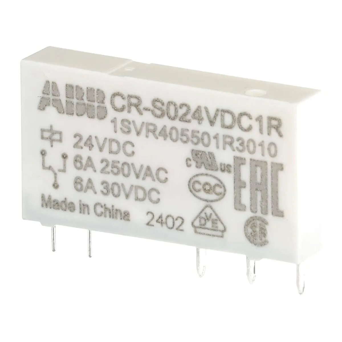 ABB CR-S024VDC1R 24V DC Slim Arayüz Rölesi (1CO Kontak) - Görsel 3