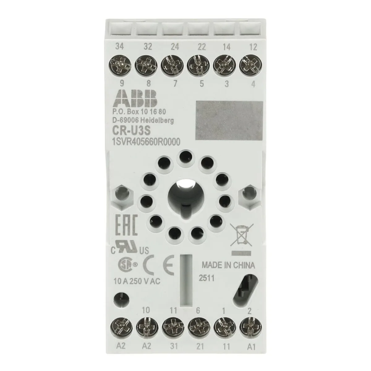 ABB CR-U3S 3'lü Oktal Röle Soketi - Görsel 3