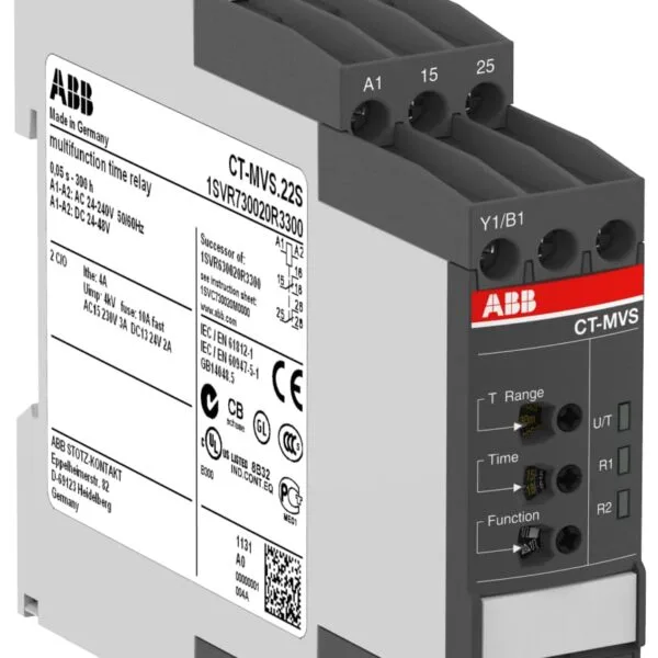ABB Ct-mvs.22s Zaman Rölesi 0,05S-300H 24-48VDC 24-240 1SVR730020R3300