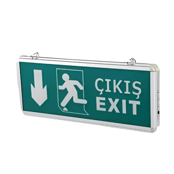 Cata CT-9167 3W Ledli Exit Çıkış Armatürü 3 Saat Akülü