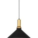 Dekoratif CT-8201 Sarkıt Armatür Siyah Gold Duy 35cm