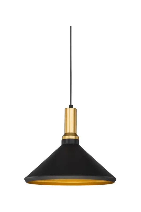 Dekoratif CT-8201 Sarkıt Armatür Siyah Gold Duy 35cm Dekoratif CT-8201 Sarkıt Armatür Siyah Gold Duy 35cm