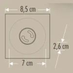 Cata CT-5092 Lion Kare Spot Beyaz Kasa