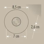 Cata CT-5093 Lion Yuvarlak Spot Beyaz Kasa