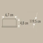 Cata CT-2480 40W Acil Aydınlatma Kitli Ledli Etanj (Beyaz)