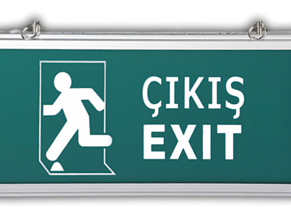 Cata Ct-9166 Exit Çıkış Armatürü Ledli 3 Saat Akülü
