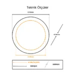 Cata CT-5268A 1,5W Power Led Ufo Spot Hareketli Amber
