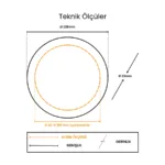 Cata CT-5648 20w Plus Led Panel Armatür Beyaz