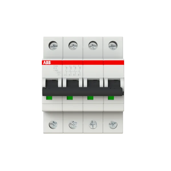 ABB S204-C 6 4*6A C Tipi 6KA Otomatik Sigorta 2CDS254001R0064