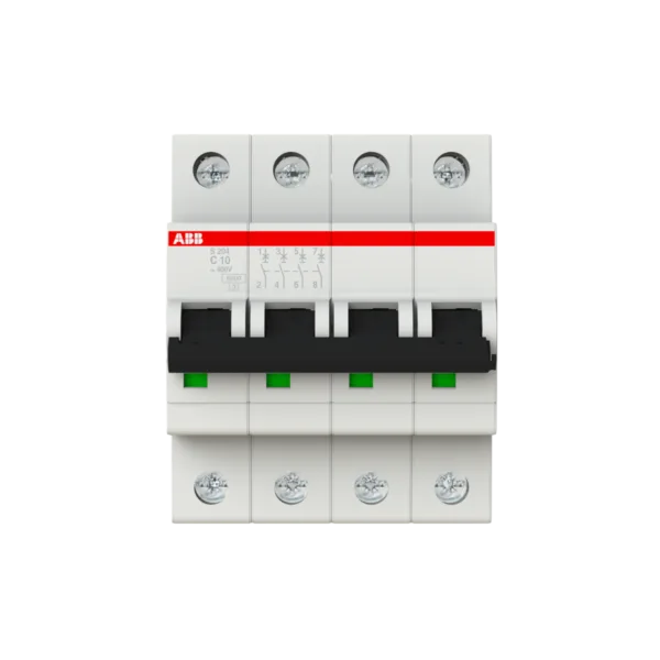 ABB S204-C10 4*10A C Tipi 6KA Otomatik Sigorta 2CDS254001R0104