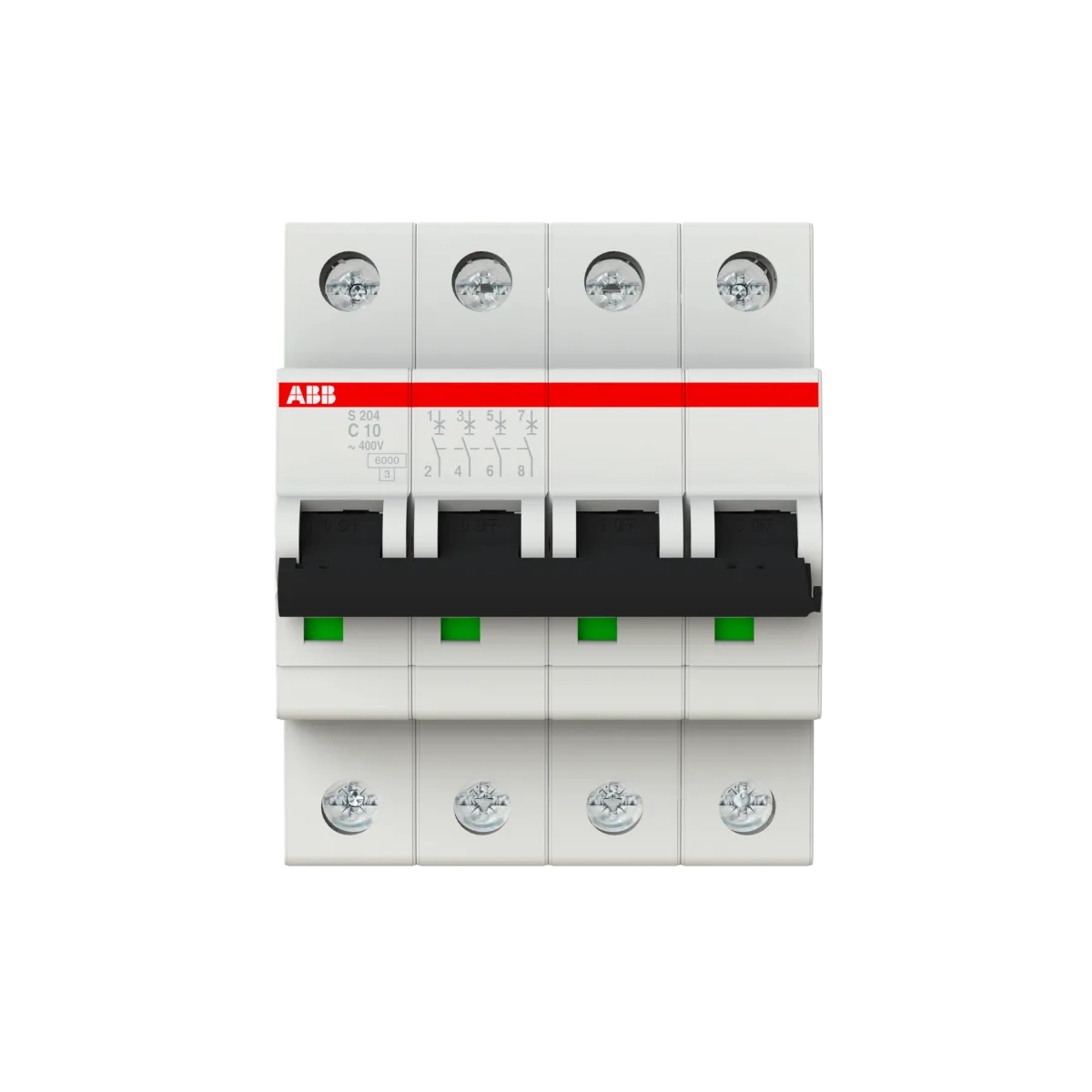 2CDS254001R0104.png ABB S204-C10 4*10A C Tipi 6KA Otomatik Sigorta 2CDS254001R0104