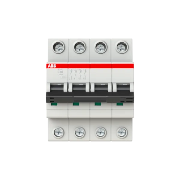 ABB S204-C80 4*80A C Tipi 6KA Otomatik Sigorta 2CDS254001R0804