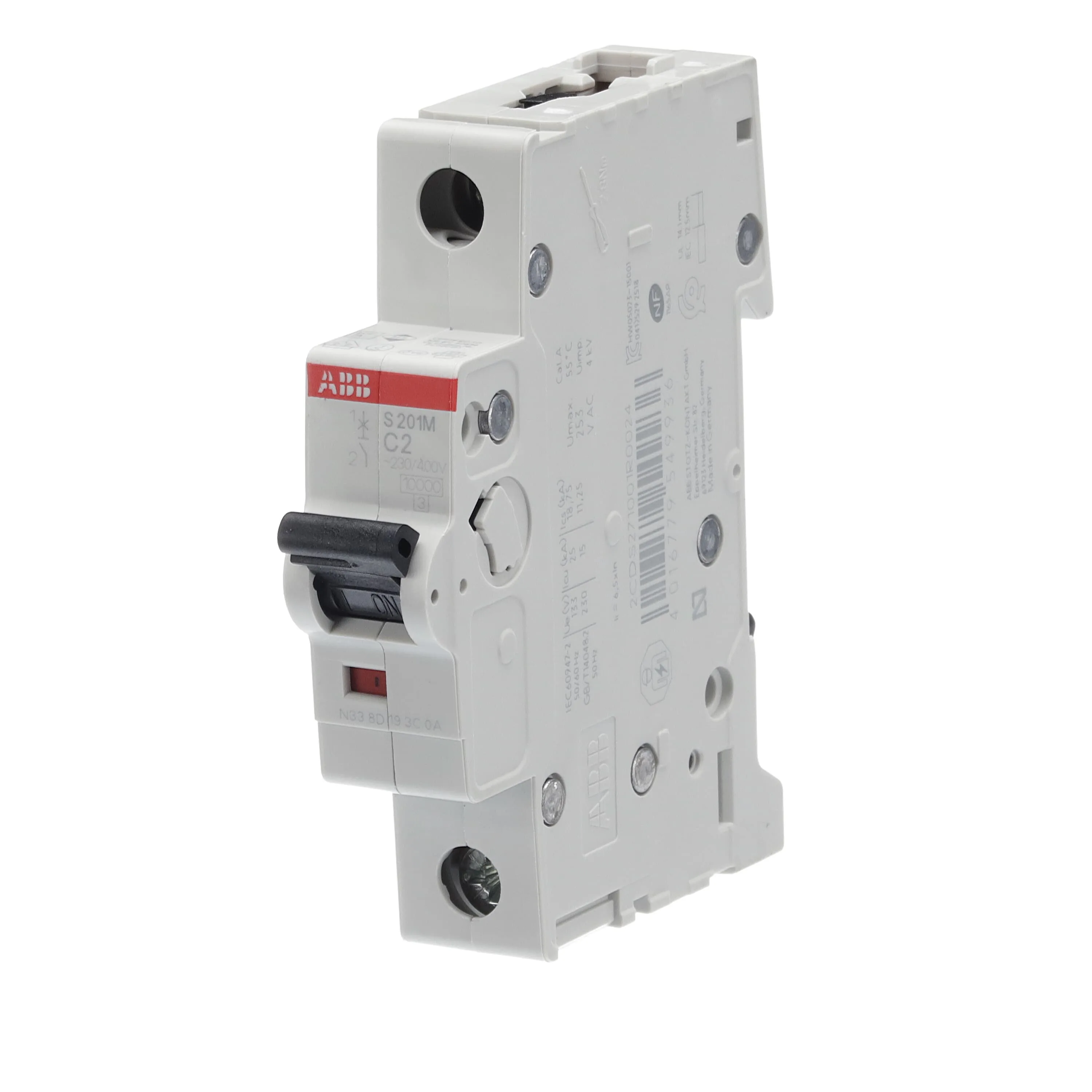 ABB S201M-C20 Sicherungsautomat C-Char., 10 kA, 20A, 1Polig ABB S201M-C20 Sicherungsautomat C-Char., 10 kA, 20A, 1Polig