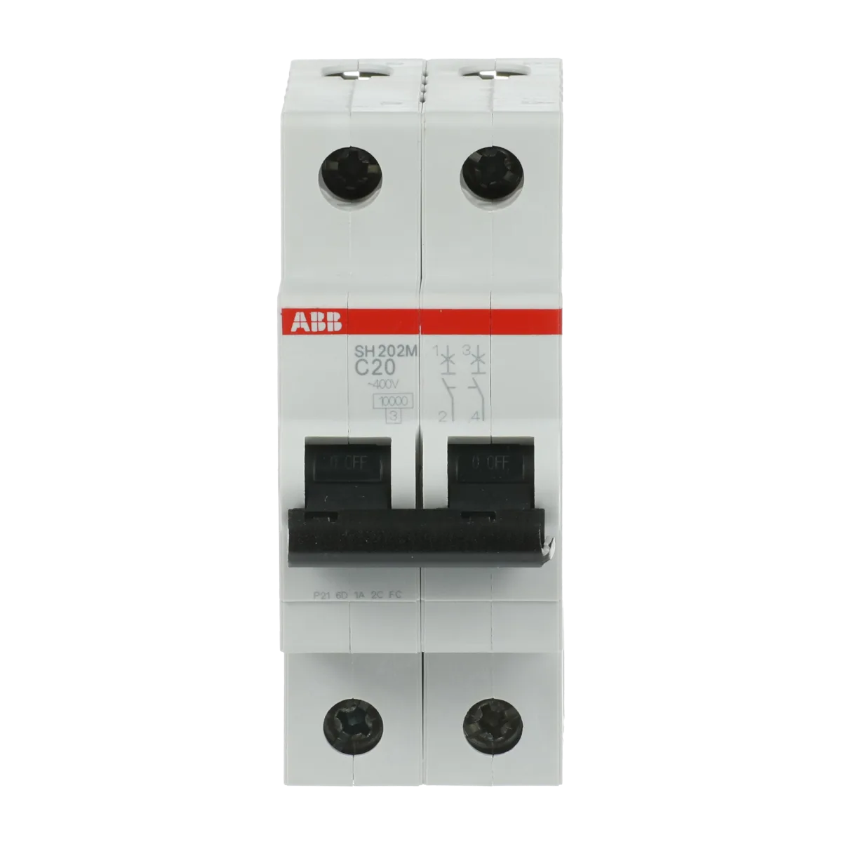 2CDS272011R0204.png ABB SH202M-C20 2*20A C Tipi 10KA Otomatik Sigorta 2CDS272011R0204