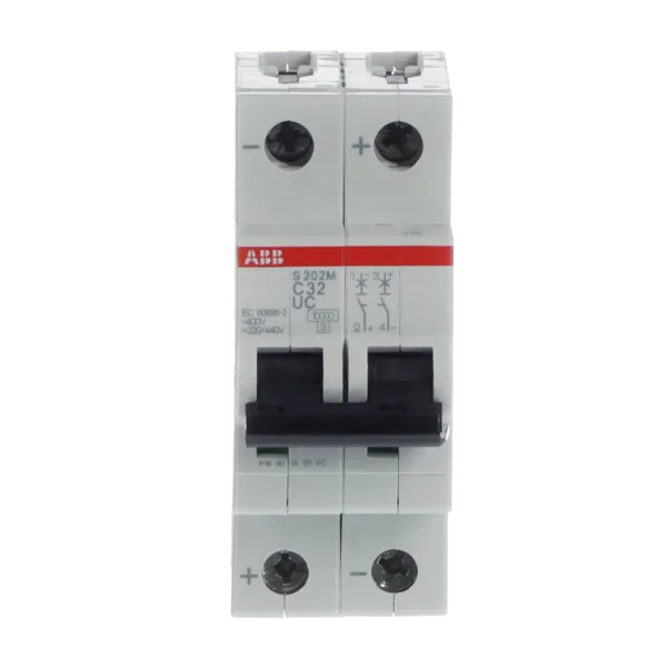 ABB S202M-C32UC 2*32A C Tipi 10KA DC Otomatik Sigorta 2CDS272061R0324