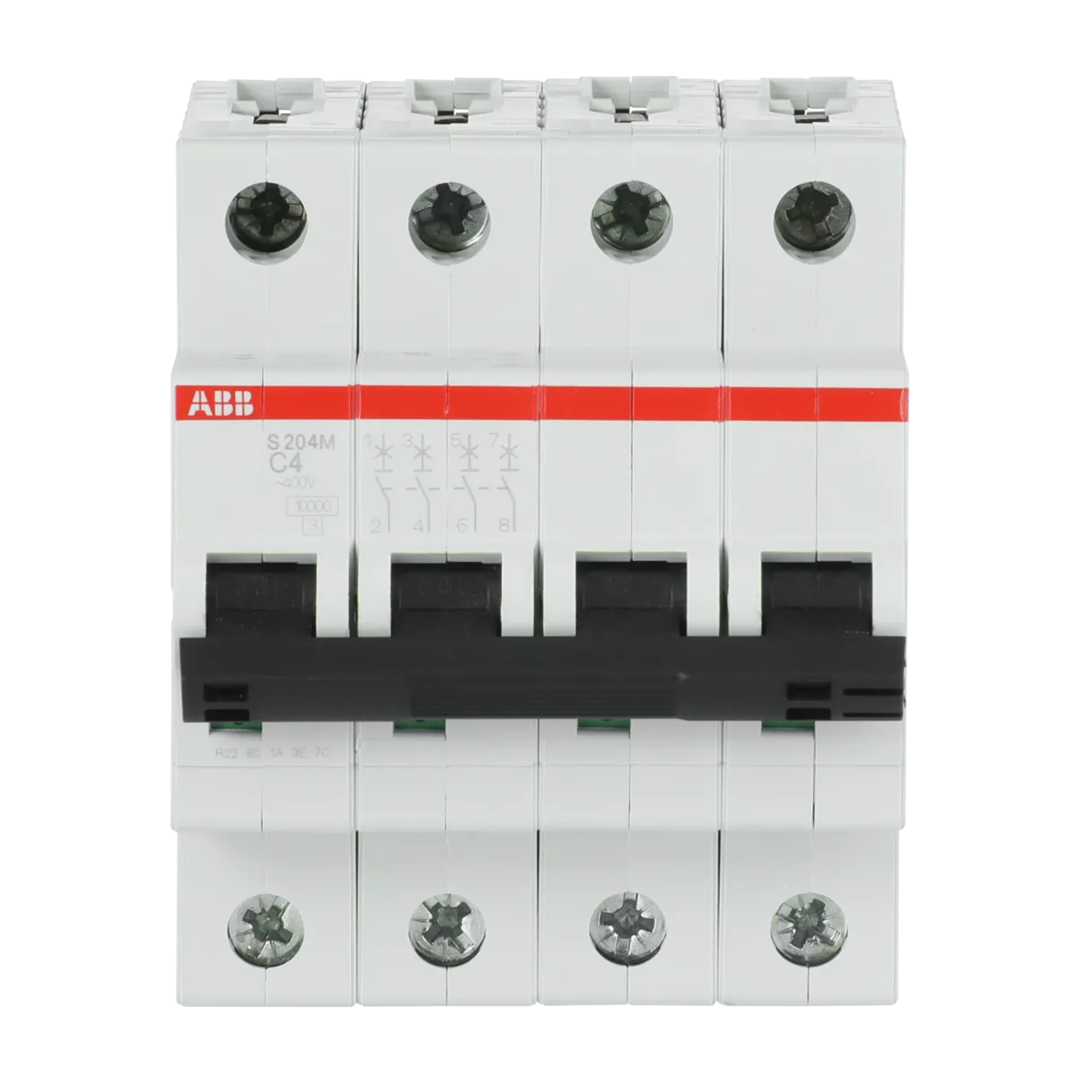 2CDS274001R0044.png ABB S204M-C 4 4*4A C Tipi 10KA Otomatik Sigorta 2CDS274001R0044