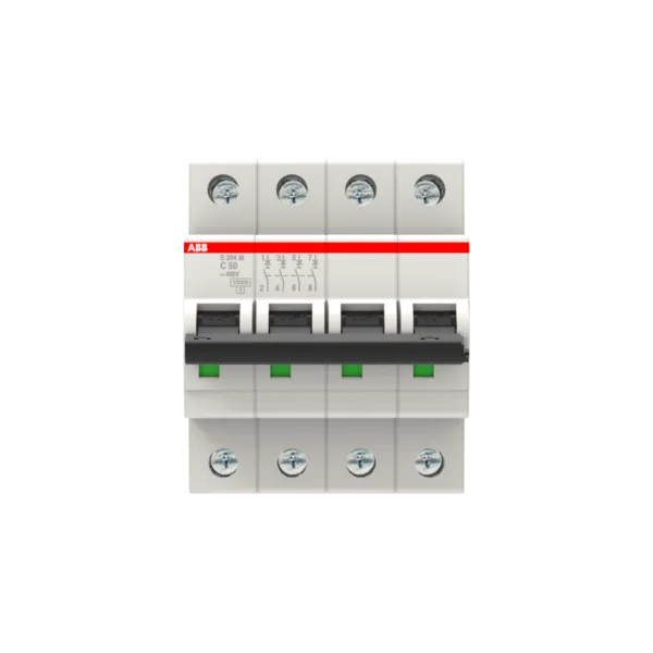 ABB S204M-C50 4*50A C Tipi 10KA Otomatik Sigorta 2CDS274001R0504