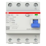 ABB F204 Ac-80/0,3 4P, Ac, 80A, 300MA K.a.k 2CSF204001R3800