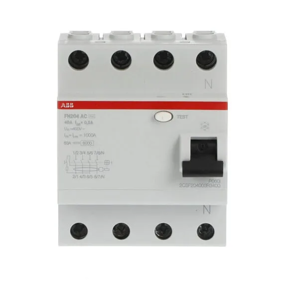 ABB FH204 Ac-40/0,3 4P, Ac, 40A, 300MA K.a.k 2CSF204003R3400