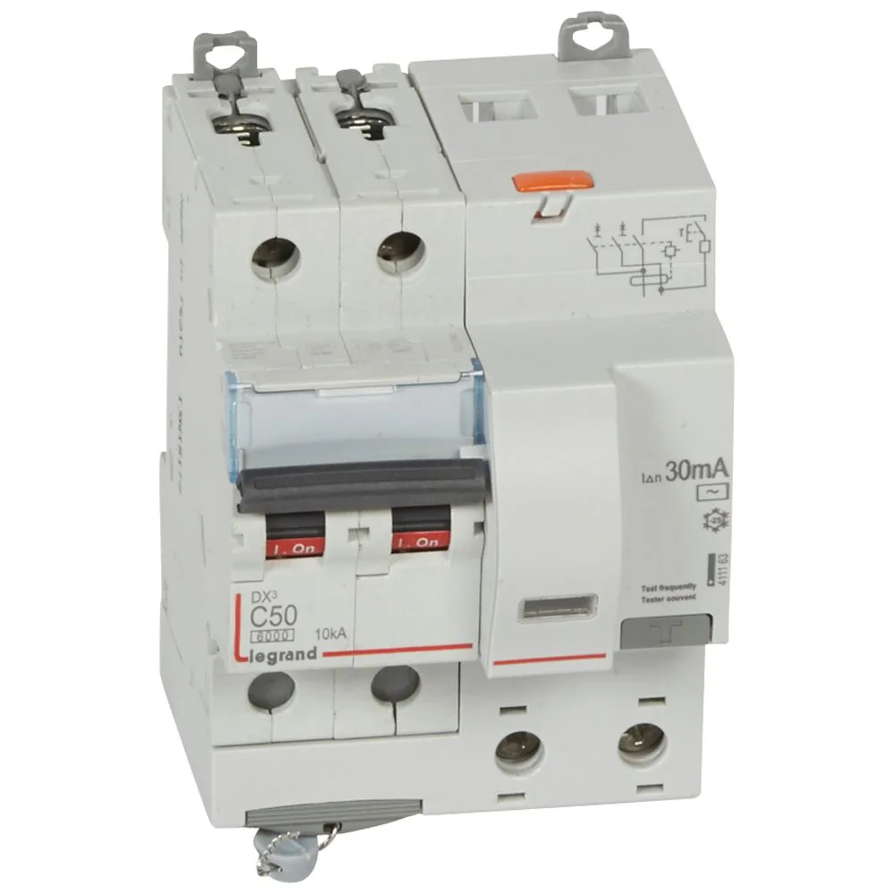 411163-LEGRAND-1000 Legrand 411163 Dx³ Rcbo 50A 2P AC Tipi 30MA