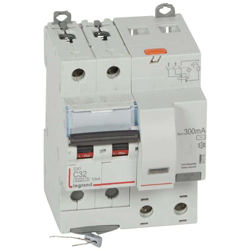411175-LEGRAND-1000 Legrand 411175 Dx³ Rcbo 32A 2P AC Tipi 300MA